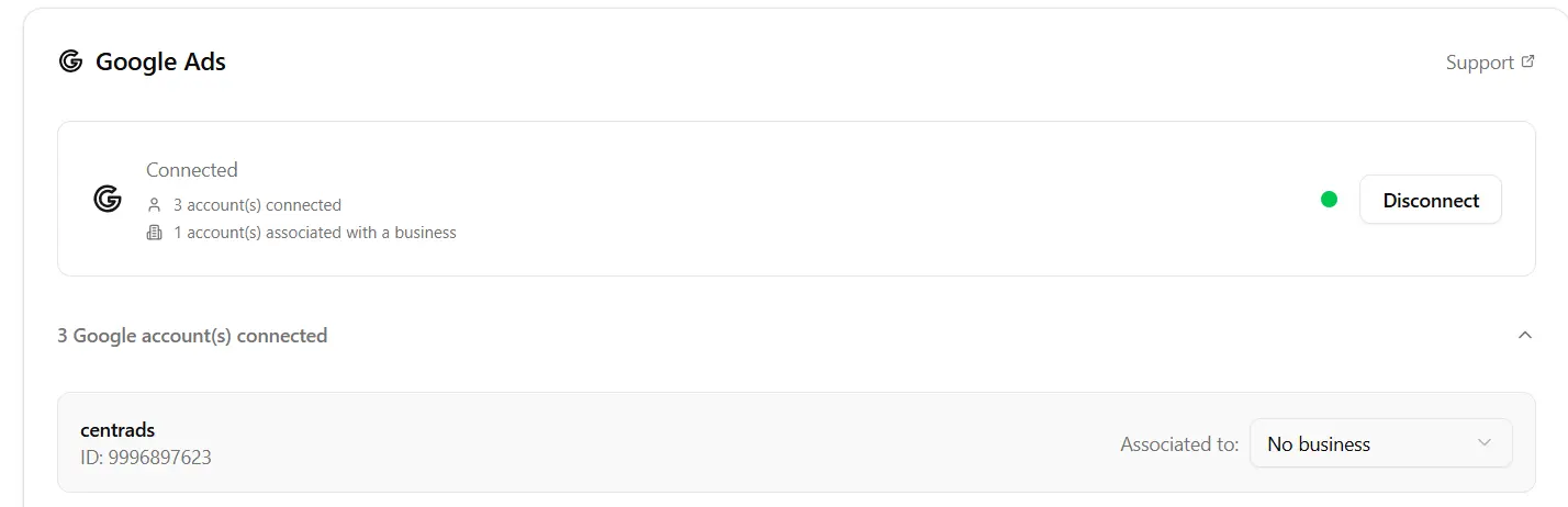 Step 4: Link your platforms to your Business