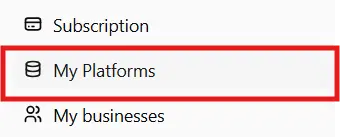 Step 1: Access My Platforms